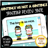 Sentence VS Not a Sentence BOOM learning deck