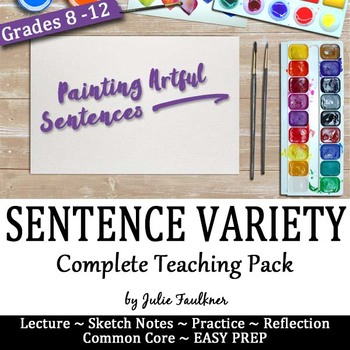 Preview of Sentence Variety in Writing Lesson, Complete Teaching Unit