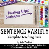 Sentence Variety in Writing Lesson, Complete Teaching Unit