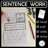 Sentence Work – capital letters, full stops and question marks.