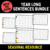 Year Long Sentence Write the Room Bundle