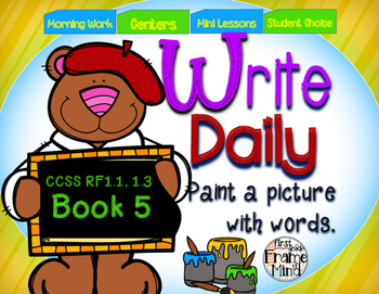 Preview of Sentence Writing Prompts 1.5 Phonics Sight Words