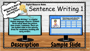 Preview of Sentence Writing 1