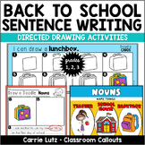 Sentence Writing 1st Grade with Back-to-School Directed Dr