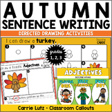 November Sentence Writing 1st Grade with Fall Themed Direc