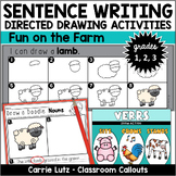 Sentence Writing 1st Grade with On the Farm Directed Drawi