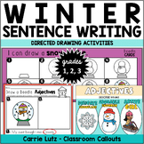 Sentence Writing 1st Grade with Winter Themed Directed Drawing
