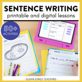 Writing Sentences Activities & Lessons: PRINTABLE & DIGITA