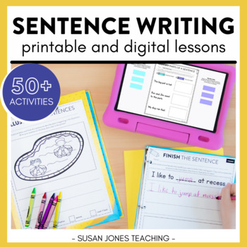 Preview of Writing Sentences Activities & Lessons