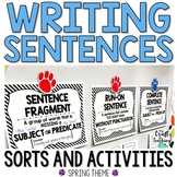 Sentence Writing Activities | Spring Theme