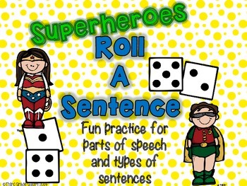 Preview of Sentence Writing Activity - Superheroes