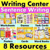 Sentence Writing Center | Complete Sentences | Sentence Structure | Small Groups