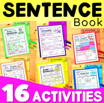 Preview of Sentence Writing Complete Sentences | Sentence Structure Super Sentence Building