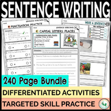 Parts of a Sentence Sentence Building Differentiated Bundle