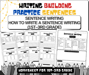 Preview of Sentence Writing  How to Write a Sentence Writing  (1st–3rd Grade)