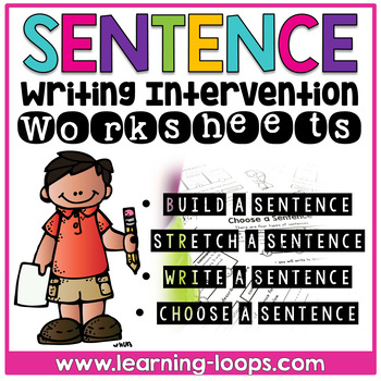 Preview of Sentence Writing Intervention | Building |Expanding |Writing |Types of Sentences