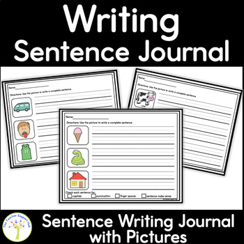 Preview of Sentence Writing Journal with Visual and Editing Pictures