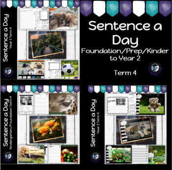 Preview of Sentence Writing Kindergarten to Grade 2 Weeks 31 to 40 