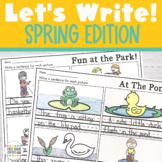 Sentence Writing Practice for Primary Students Spring Edition