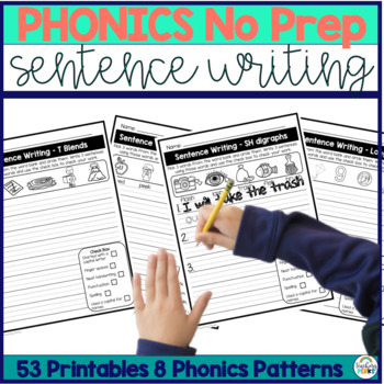 Preview of Sentence Writing Practice & Sentence Building for Writing Complete Sentences