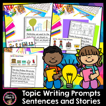 Sentence Writing Prompts | Topic Writing Prompts by Tales From Miss D