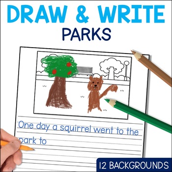 Preview of Sentence Writing Prompts about Parks FREE RESOURCE - ELA Writing Center Pages