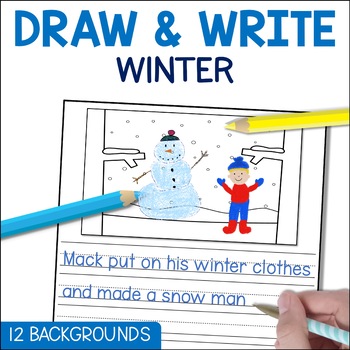 Preview of Sentence Writing Prompts about Winter - ELA Writing Center Practice Activities