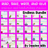 Sentence Writing Read Trace Glue and Draw Endless Bundle