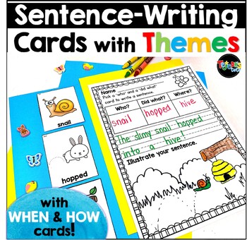 Preview of Sentence Writing and Building Activity Writing Complete Sentences Spring