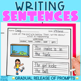 Sentence Writing for Kinder and First with Interactive Dig