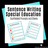 Sentence Writing for Special Education (Stems and Prompts)
