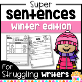 Sentence Writing for Winter and Sentence Building Structure