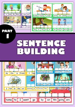 Preview of Sentence Building Fun. Part 1.