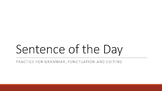 Sentence of the Day - Editing and Parts of Speech Practice