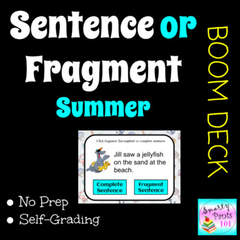 Preview of Sentence or Fragment DIGITAL BOOM Deck  Summer