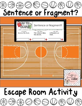 Preview of Sentence or Fragment? Escape Room Activity