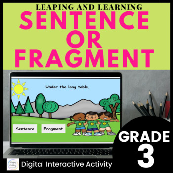 Preview of Sentence or Fragment Interactive Activity for Google Slides 