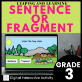 Sentence or Fragment Interactive Activity for Google Slides 
