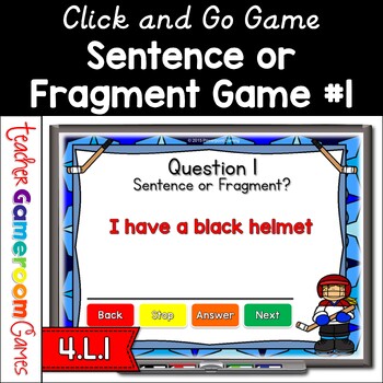 sentence fragment game