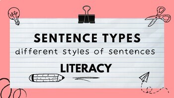 Preview of Sentence types - writing new zealand curriculum