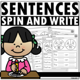Sentences CVC Spin and Write
