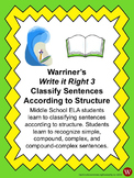 Sentences--Classify According to Structure: Warriner's Wri