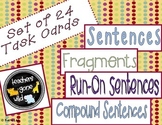 Sentences, Compound Sentences, Fragments, and Run-On Sente