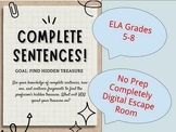 Sentences, Fragments, and Run-ons Digital NO PREP Escape Room
