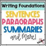 Sentences Paragraphs Essays Writing Units FULL YEAR 2nd 3rd Grade