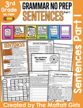 Preview of Sentences Part 1 NO PREP