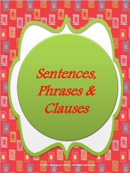 Preview of Sentences, Phrases & Clauses
