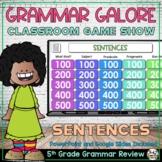 Sentences PowerPoint Game Show for 5th Grade
