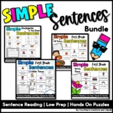 Sentences Reading and Writing Activities
