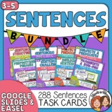 Sentences Task Card Bundle | Print and Digital | Google Ap